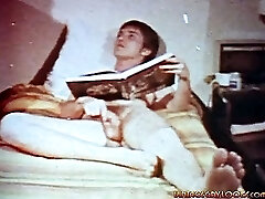 Masked man comes in and sucks masturbating twinks hard spear!