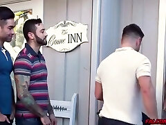 Drew Valentino And Lucas Leon In Scorching Guys And Take A Load Off