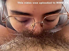 Lesbian Sucking A Sweet Hairy Pubic Hair