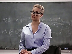 Kinky Ryan Keely lures lusty professor and she is blessed to eat her twat