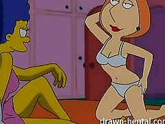 Sapphic Hentai - Marge Simpson and Lois Griffin