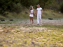 Torrid cutie Gina acquires her 1st agonorgasmos beneath the blue sky