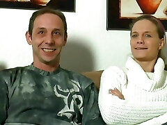 First-timer threesome with cumshots and screams of pleasure - 1