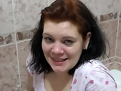 Peeing at each other young bbw lesbians