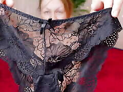 sexy panties fetish - hot MILF without make-up having solo masturbation in the bedroom Arya Grander