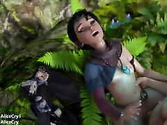 Mature Kena Takes a Big Cock in teen sex kulliseen Forest
