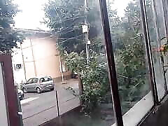 Naked on the terrace Naked on the terrace