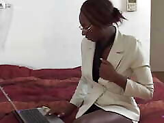 Catching the Brunette Rubbing Her Wet sex video whatsppa Clit Leads to His BBC Stretching Her Out
