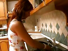 Horny stud loves to give his hard cock to this besi hd MILF in the kitchen