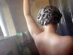 Bbw taking a shower