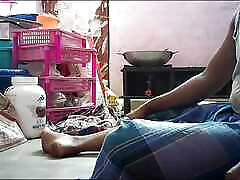 Indian wife kissing ass and pressing boobs