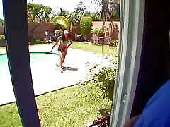 Theres nothing better than a slender black girl walking down the pool hungry for cock