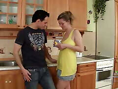 Hot Sex in the Kitchen with Sexy MILF