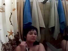 Watching My Stepmom in the Bath