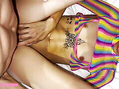 Petite Colombiana Violeta Grey Has Squirting Orgasm From Fingering & Fucking