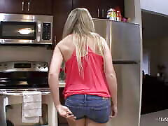 This raunchy blonde romi rai mm not mind helping him bust with her fanny instead of porn