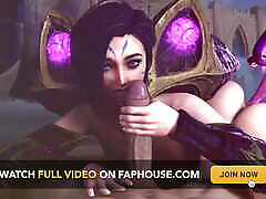 MILF Sorceress Sucks Big Cock