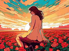 Sundown in the Rose Garden