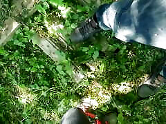 Video from phone my wife. Random passerby paid my wife, she jerk off his cock and he cum. Cumshot. Handjob. Public masturbation
