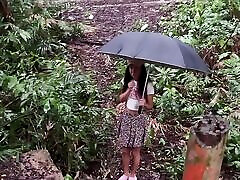 Picked up a Lost Girl in the Forest and Fucked Her in an Abandoned Villa