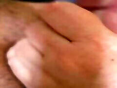 Horny slut giving handjob Horny slut giving handjob