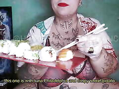 I get excited eating sushibelly play TRANSLATED ENG