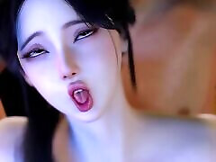 3D Big Boobs Asian Stepsister Teasing the BBC to Fuck Her Asshole