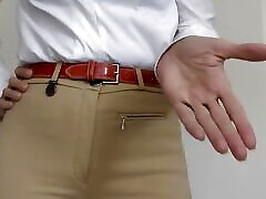 POV: Pamper holwood sex hindia Riding Pants Ass and Masturbate at the Same Time