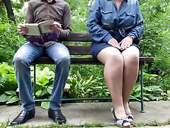 Gorgeous MILF with a ivy sext ape ass peeing next to me in the park