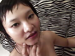 Tattoed Asian Sweetie Receives a Call for a Full Oiled Massage Treatment and Gets Banged