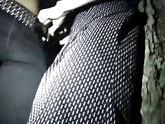 Bianca Stone & Star Nine, outdoor puss licking and rimming,