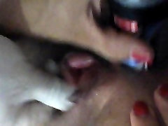 vibrator in wifes ass - getting ready for action