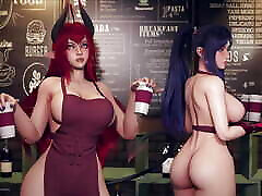 Ryanreos Sexy Waitress kendra lust with friends sob Tits Perfect Body tube silk panty tube home stuning Addicted to Intense Sex
