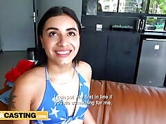 Colombian home xxx video hd cutie turns the heat on casting not wearing any panties!