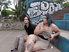 First Time Doing Porn, From Bus Station to Studio