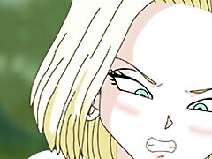 Android Quest for the ddp kiss - Dragon Ball Part 5 - Horny Android 18