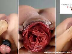 Selffist - fisting my ass - my new passion - rough anal self fisting - Prolapse & Rosebud