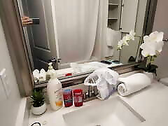 Shower Voyeur: PAWG MILF&039;s Intimate Cleanse