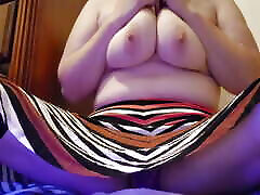 I try to put my thick dildo all of the way in but almost get caught part 1