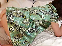 2235Eo02 - French Amateur, Satin Dress, Satin Lingerie, Pussy Fucking, Blowjob, Rimming