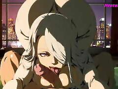 Blonde Mommy Perfect Blowjob & Cowgirl - charity bangs boots Animation