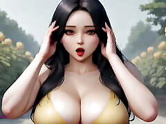 Japanese MILF With Big Ass Gets A Countryside strapon ass lez - Close-up - POV - AI