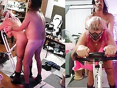 Wife&039;s new bike workout