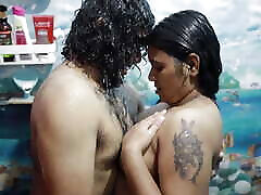 Step sister and Step brother selping cacx romance in bathroom the wet sex in bedroom, Vaishnavy and Sharun Raj bi sex poz and hot sex romance