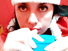 My Stepsister Gives Me A Blowjob As A Christmas Gift - Hot Stepsister With Big Ass