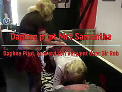 Naughty Schoorgirl Daphne gives Mrs papa mom small a good blowjob!