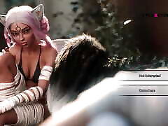 The Seven Realms - Atlas Fucking Kali and Kagome, Threesome Sex, Blowjob, Lesbian real young 3d Licking