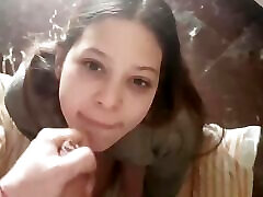 Big ass teen latina sucking cock