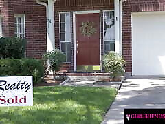 Hot Babe Sits On Neighbours Beautiful Face - GirlfriendsFilms
