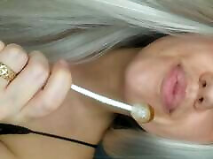 Lollipop Tease: Wanna Trade it for Your Cock?